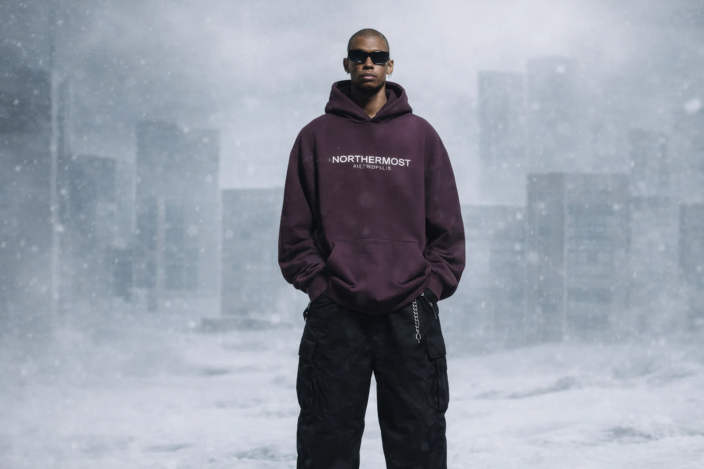 Volume Hood in Burgundy