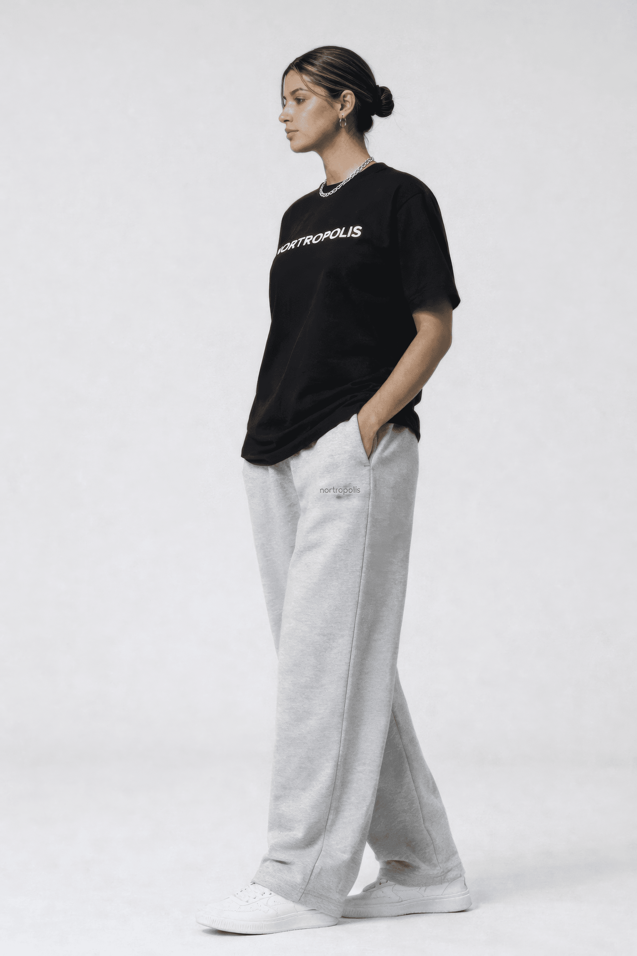 Straight Leg Pant — on model